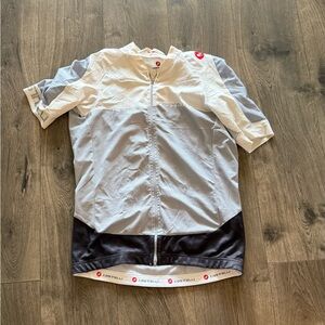 Castelli Men's Gray and Black Cycling Shirt